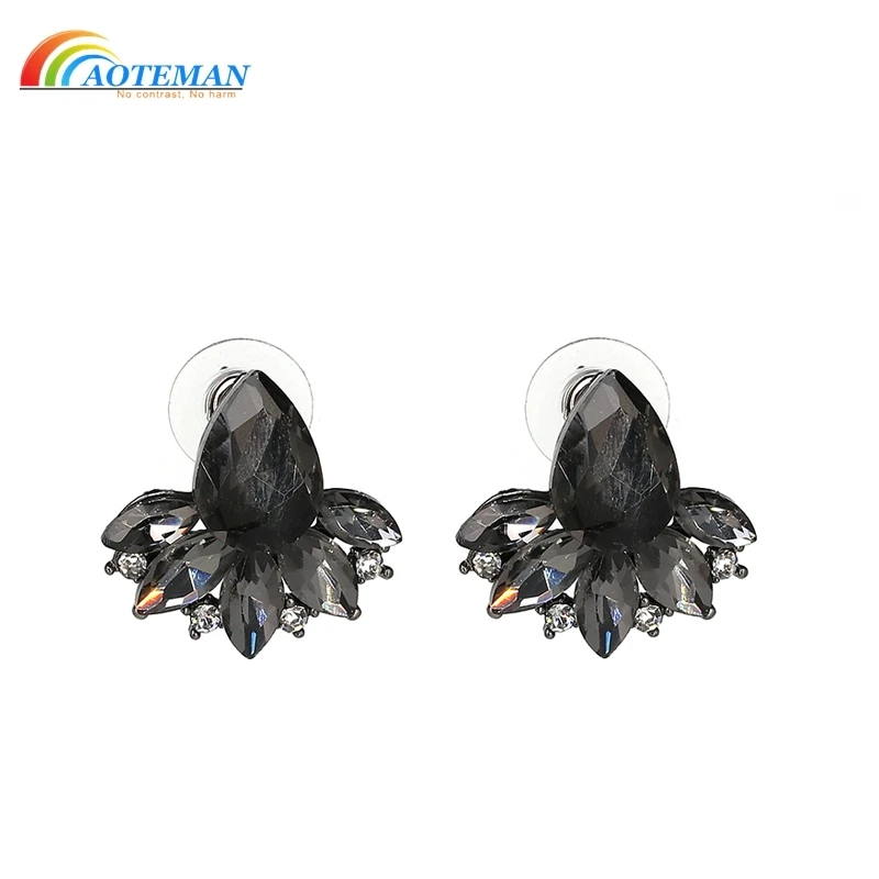 AOTEMAN White Glass Rhinestone Earring Women'S Fashion Earrings New Arrival Brand Sweet Metal With Gems Stud For Women
AOTEMAN White Glass Rhinestone Earring Women'S Fashion Earrings New Arrival Brand Sweet Metal With Gems Stud For Women
