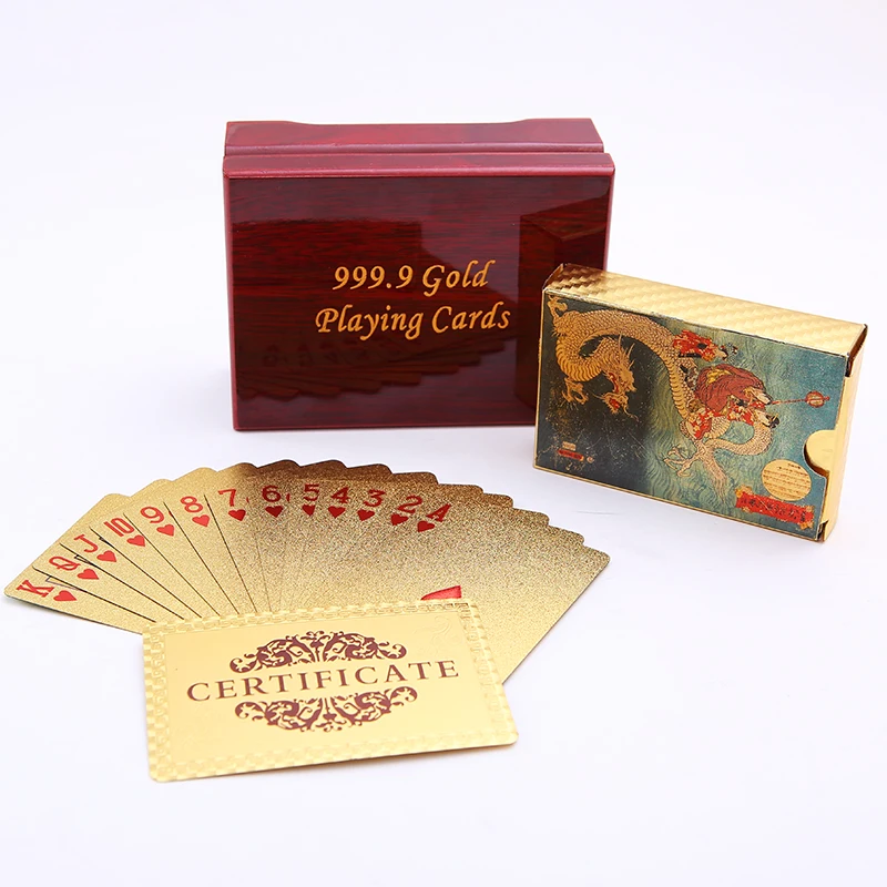 Dragon Playing Cards Packing Wooden Box Waterproof Plastic Playing Card Poker Durable Creative Poker Card Gift Box 
Dragon Playing Cards Packing Wooden Box Waterproof Plastic Playing Card Poker Durable Creative Poker Card Gift Box