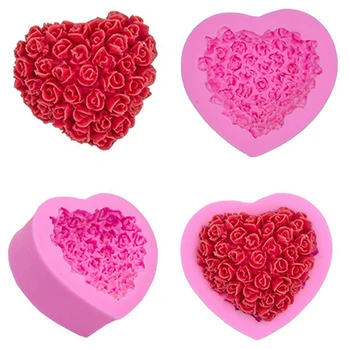 Sugarcraft Mini Rose Flower Silicone Cake Molds fondant mold cake decorating tools Handmade soap mold 1pcs/set
Sugarcraft Mini Rose Flower Silicone Cake Molds fondant mold cake decorating tools Handmade soap mold 1pcs/set