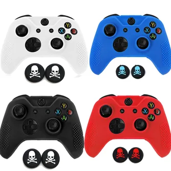 Gamepad case Soft Joystick Silicone Rubber Protective Skin Case Cover Free Skull Caps For Microsoft Xbox one X S Slim Controller
Gamepad case Soft Joystick Silicone Rubber Protective Skin Case Cover Free Skull Caps For Microsoft Xbox one X S Slim Controller