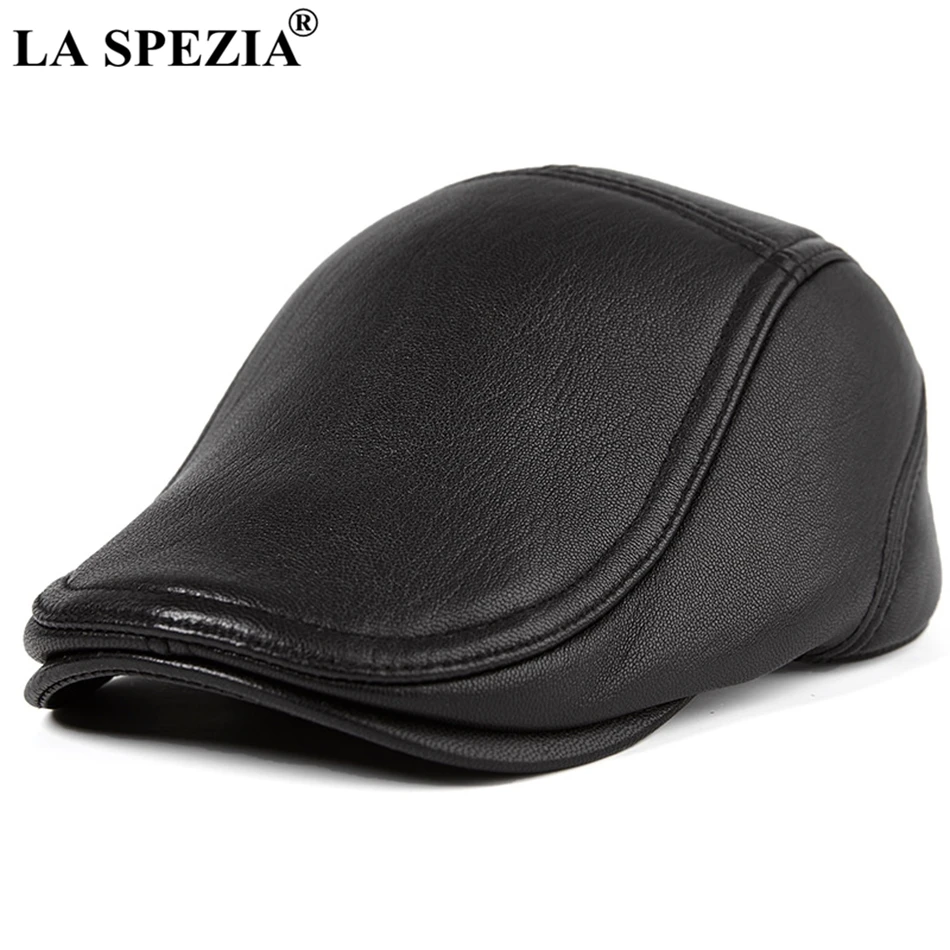 LA SPEZIA Flat Caps For Men Black Leather Berets Male Real Sheepskin Leather Adjustable Driver Hat Spring Autumn Retro Ivy Caps
LA SPEZIA Flat Caps For Men Black Leather Berets Male Real Sheepskin Leather Adjustable Driver Hat Spring Autumn Retro Ivy Caps