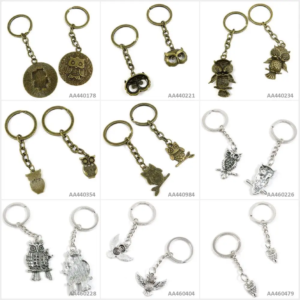 Antique Bronze Silver Tone Keychain Keyring Keytag Owl Parent Child Cute Signs Key Chain Ring Tag Jewelry Making Bag Charms
Antique Bronze Silver Tone Keychain Keyring Keytag Owl Parent Child Cute Signs Key Chain Ring Tag Jewelry Making Bag Charms