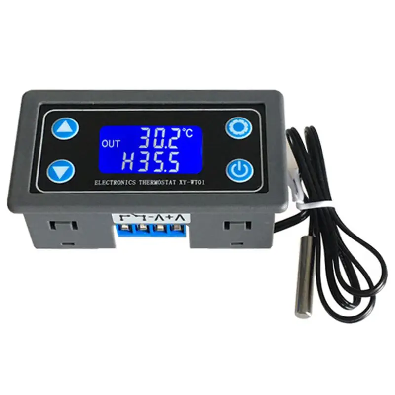 XY-WT01 Temperature Controller Digital LED Display Heating/Cooling Regulator Thermostat Switch
XY-WT01 Temperature Controller Digital LED Display Heating/Cooling Regulator Thermostat Switch