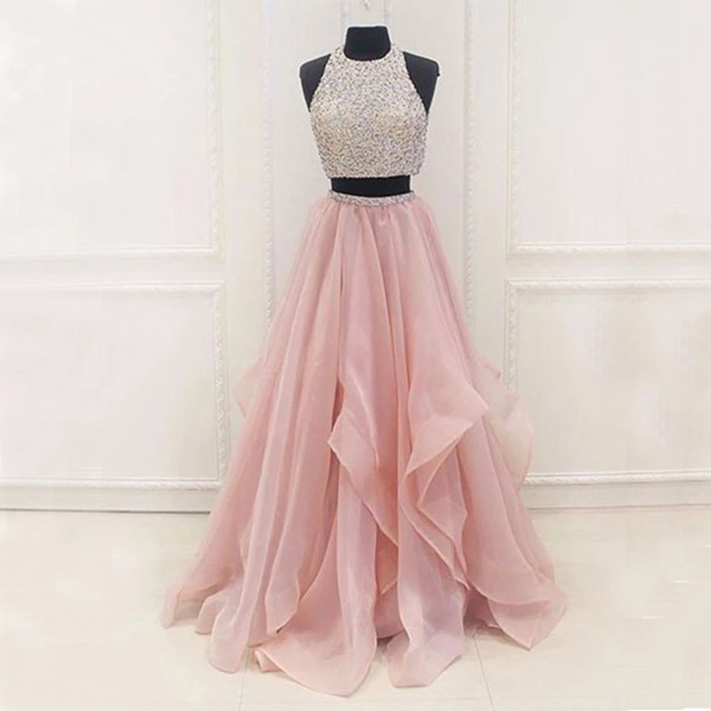 Party-Gown Prom Dress Two Pieces Full Beaded Top Long Prom Dresses Charming Evening Formal Gowns vestido-de-festa
Party-Gown Prom Dress Two Pieces Full Beaded Top Long Prom Dresses Charming Evening Formal Gowns vestido-de-festa