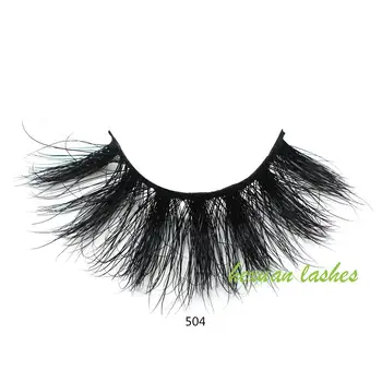 

HEXUAN 25mm 5D Mink Eyelashes 100% Cruelty free Lashes Handmade Reusable Natural Eyelashes Popular False Lashes Makeup