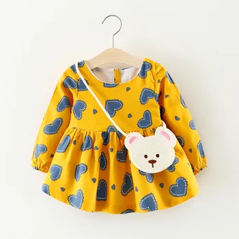New Children Baby Girls Clothing Long sleeve Cute little girl party dress for girl Kid's Heart print Spring autumn A-Line Dress
New Children Baby Girls Clothing Long sleeve Cute little girl party dress for girl Kid's Heart print Spring autumn A-Line Dress