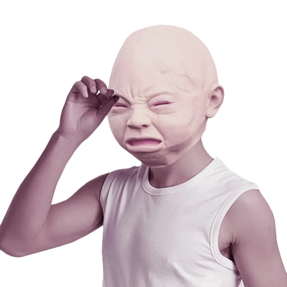 2016 Latex Crying weeping old baby full face mask halloween party mask Creeping Scary Terror cry face masks for women men
2016 Latex Crying weeping old baby full face mask halloween party mask Creeping Scary Terror cry face masks for women men