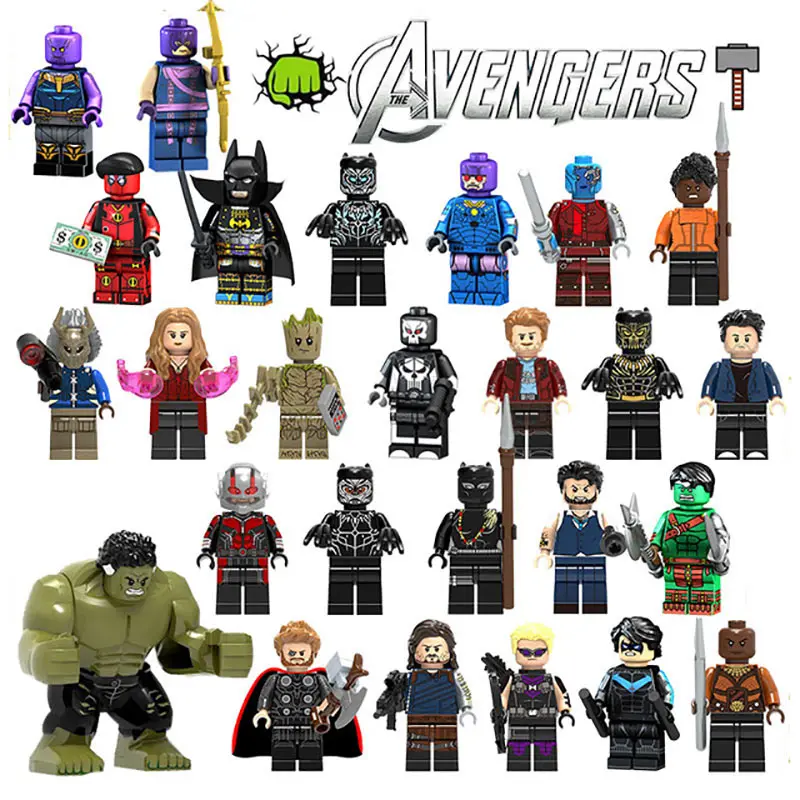 Avengers 4 Endgame Captain Marvel Figure Black Panther Thanos Hulk Gamora Batman Building Blocks Compatible with LegoINGlys Toys
Avengers 4 Endgame Captain Marvel Figure Black Panther Thanos Hulk Gamora Batman Building Blocks Compatible with LegoINGlys Toys