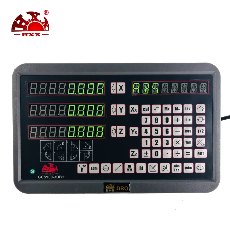 HXX liquid crystal display GCS digital readout 3-axis test table dro lathe with 3 50-1000mm linear encoders
HXX liquid crystal display GCS digital readout 3-axis test table dro lathe with 3 50-1000mm linear encoders