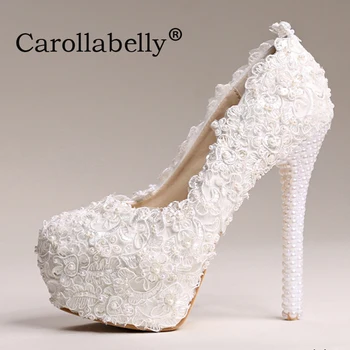 8cm/10cm/12cm/14cm lace pearls wedding shoes sweet high heels women pumps platform bridal shoes
8cm/10cm/12cm/14cm lace pearls wedding shoes sweet high heels women pumps platform bridal shoes