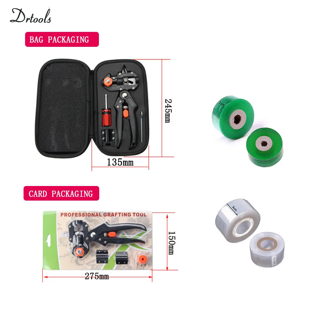 Garden Grafting Tool Suit Farming Pruning Shears Scissor Fruit Tree Vaccination Secateurs Pruning Garden Tool and 2/3cm Tape
Garden Grafting Tool Suit Farming Pruning Shears Scissor Fruit Tree Vaccination Secateurs Pruning Garden Tool and 2/3cm Tape