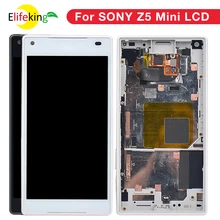Écran tactile LCD Compact avec châssis, 4.6 pouces, pour SONY Xperia Z5 mini E5823 E5803, Original=