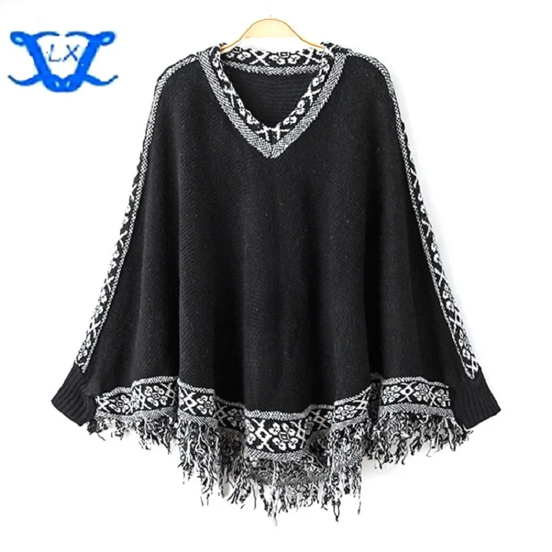 6 Colors Women Sweater Pullover Tassel Sweaters Pullovers Bat-wing Sleeve Gilet Manche Longue Sueter Winter Ropa Mujer Cloak
6 Colors Women Sweater Pullover Tassel Sweaters Pullovers Bat-wing Sleeve Gilet Manche Longue Sueter Winter Ropa Mujer Cloak
