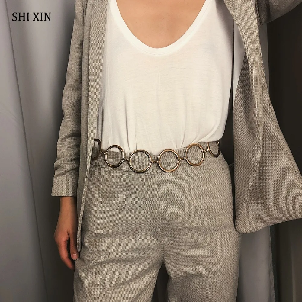 SHIXIN Trendy Charm Simple Big Circle High Waist Belly Chain Belt Waistband for Women Fashion Morden Dresses Accessories Jewelry
SHIXIN Trendy Charm Simple Big Circle High Waist Belly Chain Belt Waistband for Women Fashion Morden Dresses Accessories Jewelry