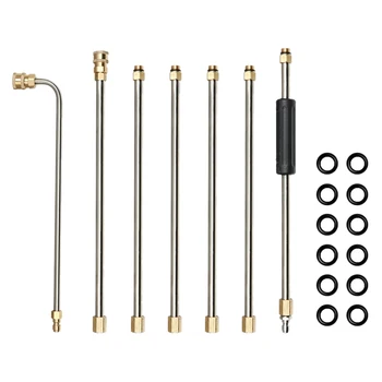 Pressure Washer Wand Extension Replacement Lance Power Washer Lance,1/4 inch Quick Connect 4000 Psi 7.8-Feet 9.1-Feet Car Acce
Pressure Washer Wand Extension Replacement Lance Power Washer Lance,1/4 inch Quick Connect 4000 Psi 7.8-Feet 9.1-Feet Car Acce