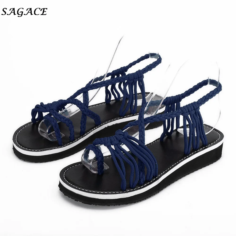 SAGACE Women New Arrivel Flip Flops Sandals Summer Flat Ankle Shoes Strap Fashion Beach Shoes High Quality Girls Roman Slippers
SAGACE Women New Arrivel Flip Flops Sandals Summer Flat Ankle Shoes Strap Fashion Beach Shoes High Quality Girls Roman Slippers