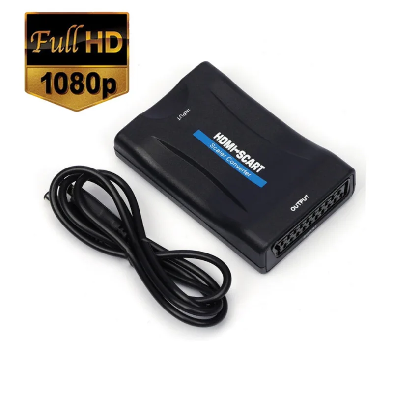 1080P HDMI To Scart Converter HD Receiver signal adapter converter with power adapter support HDMI AV For Phone TV
1080P HDMI To Scart Converter HD Receiver signal adapter converter with power adapter support HDMI AV For Phone TV