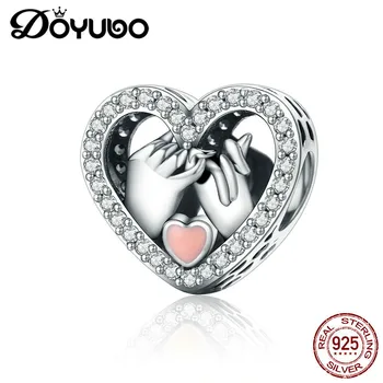 DOYUBO Hot Sale Lady 925 Sterling Silver Lovely Double Hands Shape Charms Pink Enamel Heat CZ DIY Beads Fashion Jewelry ADD043
DOYUBO Hot Sale Lady 925 Sterling Silver Lovely Double Hands Shape Charms Pink Enamel Heat CZ DIY Beads Fashion Jewelry ADD043