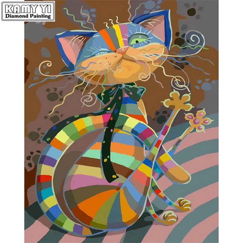 5D Diy Diamond Painting Cross Stitch "Cartoon Cat" Full Round Diamond Embroidery Needlework Rhinestone Painting Mosaic Crafts
5D Diy Diamond Painting Cross Stitch "Cartoon Cat" Full Round Diamond Embroidery Needlework Rhinestone Painting Mosaic Crafts