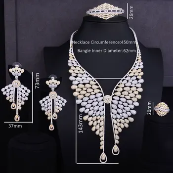 GODKI Famous Brand 2 Tone Super Luxury Angel Wing Feather Cubic Zirconia Women Wedding Dress Necklace Earring Lariat Jewelry Set
GODKI Famous Brand 2 Tone Super Luxury Angel Wing Feather Cubic Zirconia Women Wedding Dress Necklace Earring Lariat Jewelry Set