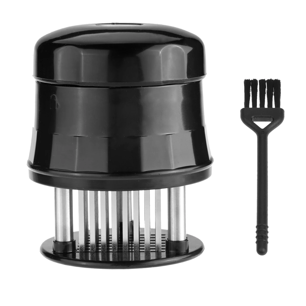 Needle Meat tenderizer-56 Stainless Steel Blades + Clean Brush-BBQ Accessories Cooking Tool for Steak Chicken Fish Pork
Needle Meat tenderizer-56 Stainless Steel Blades + Clean Brush-BBQ Accessories Cooking Tool for Steak Chicken Fish Pork
