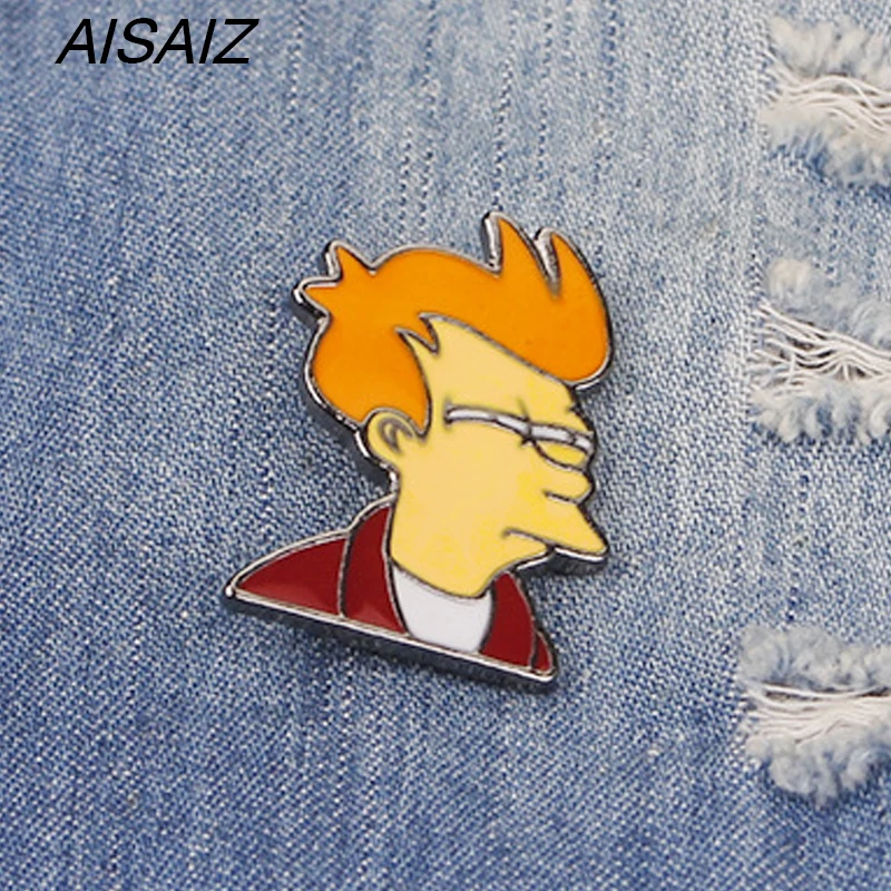 Cartoon pins and brooches Futurama Philip J Fry Pin Brooches Leather Jackets Collar Bag Backpack Accessories Gift for kids
Cartoon pins and brooches Futurama Philip J Fry Pin Brooches Leather Jackets Collar Bag Backpack Accessories Gift for kids