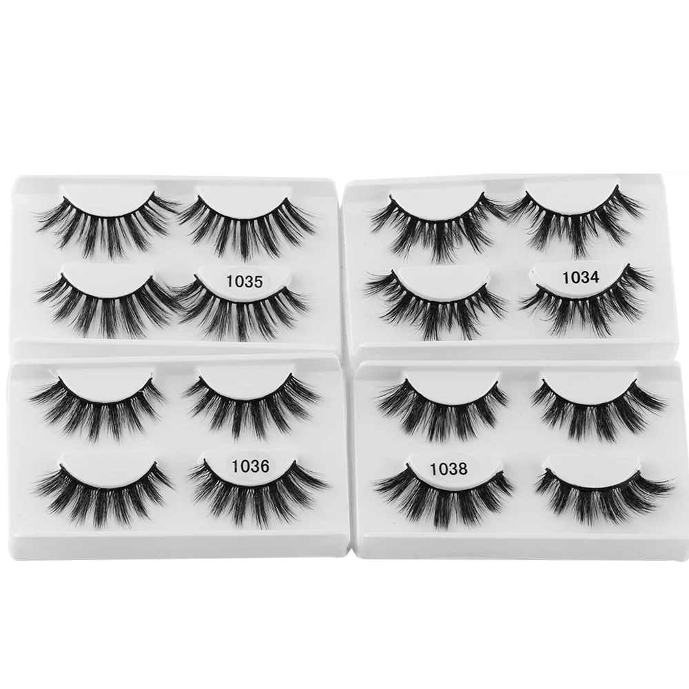 2Pairs/Box Handmade Soft 3D Faux Mink Natural Long False Eyelashes Volume Cross Fake Eye Lashes Eye Makeup Extension Tools
2Pairs/Box Handmade Soft 3D Faux Mink Natural Long False Eyelashes Volume Cross Fake Eye Lashes Eye Makeup Extension Tools