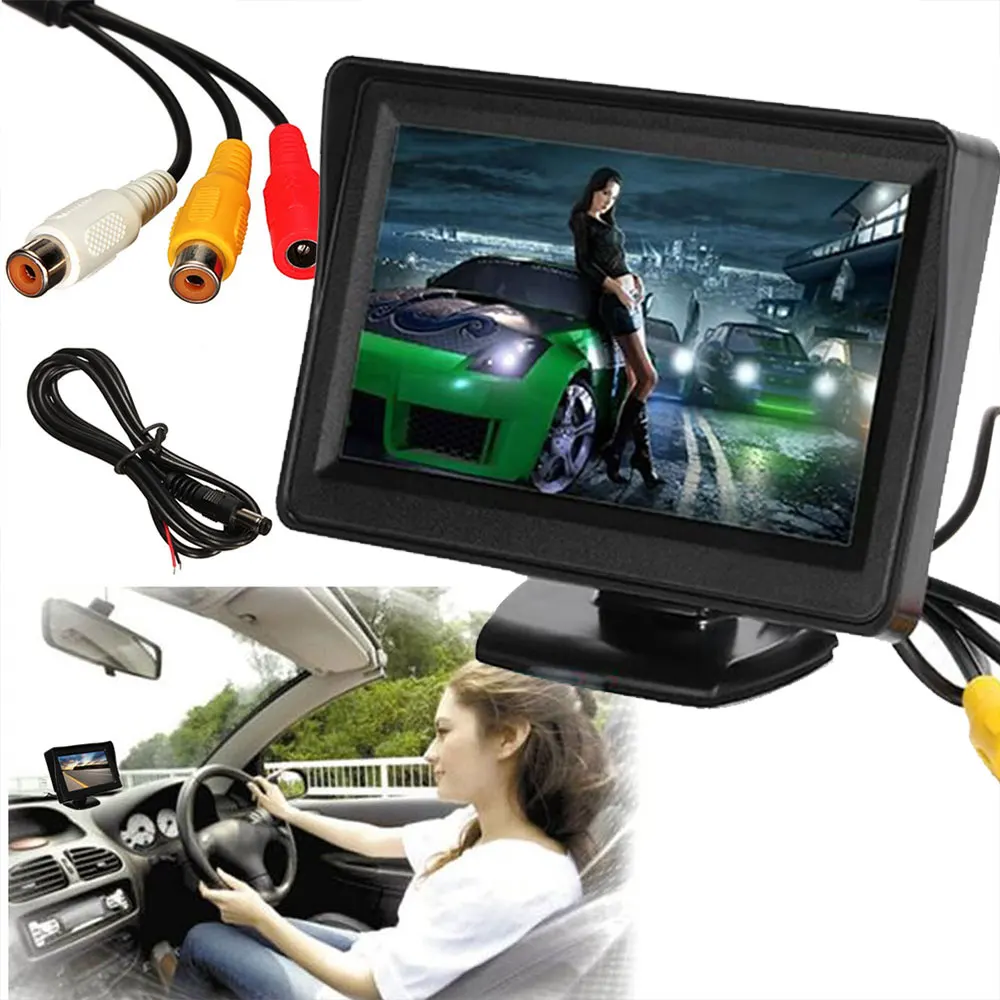 4.3 Inch Car Monitor LCD screen Display Black Sun visor Vehicles DVD Rearview Cameras Reversing Monitor Car audio video
4.3 Inch Car Monitor LCD screen Display Black Sun visor Vehicles DVD Rearview Cameras Reversing Monitor Car audio video