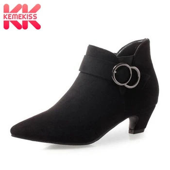 KemeKiss Women 4 Colors Plus Size 32-46 Simple Ankle Boots Buckle Party Square Heels Shoes Women Office Ladies Boots Footwear
KemeKiss Women 4 Colors Plus Size 32-46 Simple Ankle Boots Buckle Party Square Heels Shoes Women Office Ladies Boots Footwear