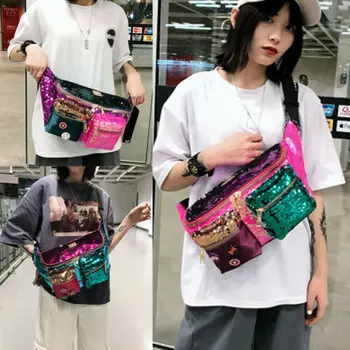 Womens Designer Style Cross Body Bag Ladies Sequined PU Leather Shoulder Bag Waist Packs Bumbag Bum Bag
Womens Designer Style Cross Body Bag Ladies Sequined PU Leather Shoulder Bag Waist Packs Bumbag Bum Bag