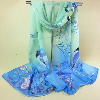 New Ventilate chiffon Shawl Flower Birds Pattern Polyester silk Scarf women's sandbeach Dress summer Accessories sunscreen cape
New Ventilate chiffon Shawl Flower Birds Pattern Polyester silk Scarf women's sandbeach Dress summer Accessories sunscreen cape