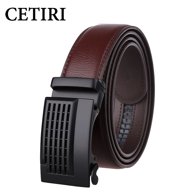 CETIRI Men Belt Male Genuine Leather Strap Belts Top Quality Automatic Buckle Belts Cummerbunds Black Brown Cinturon Hombre
CETIRI Men Belt Male Genuine Leather Strap Belts Top Quality Automatic Buckle Belts Cummerbunds Black Brown Cinturon Hombre