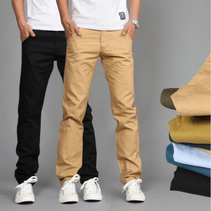 New Design Casual Men pants Cotton Slim Pant Straight Trousers Fashion Business Solid Khaki Black Pants Men 28-38
New Design Casual Men pants Cotton Slim Pant Straight Trousers Fashion Business Solid Khaki Black Pants Men 28-38