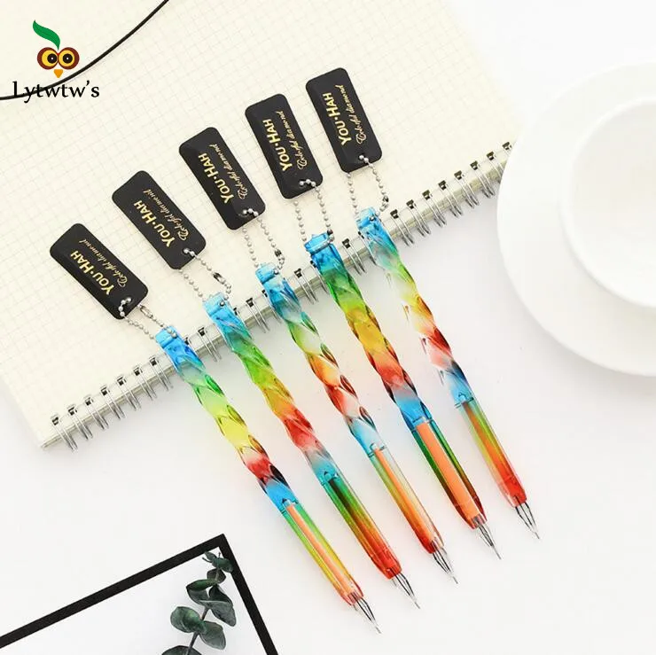 4 Piece Lytwtw's Stationery Colorful Colored Cute Crystal Transparent Pen Creative School Office Gel Pens Gift Supply Handles
4 Piece Lytwtw's Stationery Colorful Colored Cute Crystal Transparent Pen Creative School Office Gel Pens Gift Supply Handles