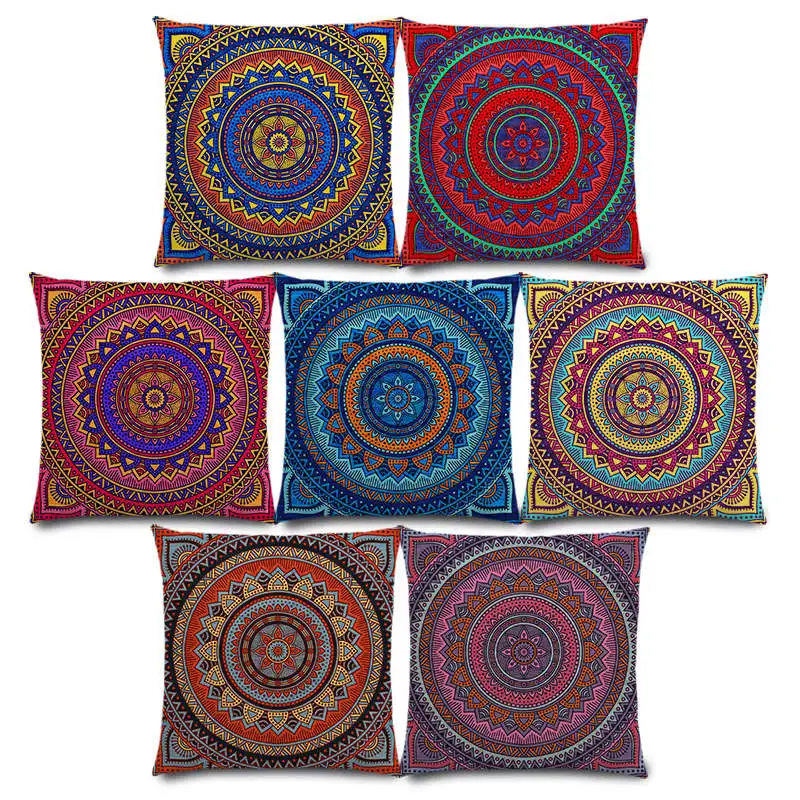 New Hippie Mandala Boho Rainbow Floral Pattern Sun Moon Flowers Colorful Dream Fantasy Cushion Cover Sofa Throw Pillow Case
New Hippie Mandala Boho Rainbow Floral Pattern Sun Moon Flowers Colorful Dream Fantasy Cushion Cover Sofa Throw Pillow Case