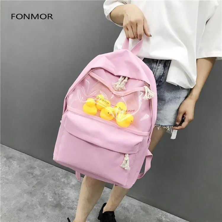 2019 newTransparent small yellow duck backpack Korean version Harajuku girl high school student bag female tide backpack 4 durk
2019 newTransparent small yellow duck backpack Korean version Harajuku girl high school student bag female tide backpack 4 durk