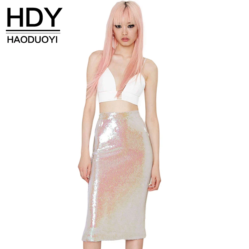 HDY Haoduoyi Women 2018 New Arrival Fashion Retro High Waist Female Sequined Shiny Bodycon Direct Selling Skirt
HDY Haoduoyi Women 2018 New Arrival Fashion Retro High Waist Female Sequined Shiny Bodycon Direct Selling Skirt