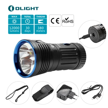 Olight Led Flashlights X7R Marauder Max 12000 Lumens 3xCree XHP70 CW USB Type-C Charging Rechargeable LED Torches Smart Control
Olight Led Flashlights X7R Marauder Max 12000 Lumens 3xCree XHP70 CW USB Type-C Charging Rechargeable LED Torches Smart Control
