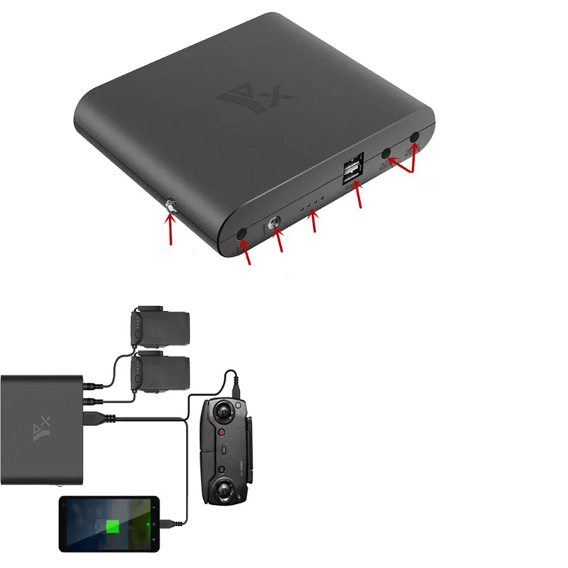 Drone Portable Mobile Power Charger Battery / Remote Controller Charging Bank USB Charger For DJI Mavic Air Drone Accessories
Drone Portable Mobile Power Charger Battery / Remote Controller Charging Bank USB Charger For DJI Mavic Air Drone Accessories