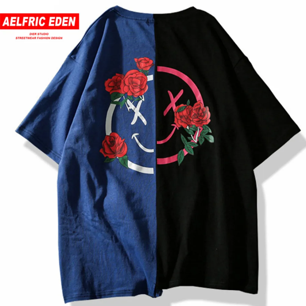 Aelfric Eden T-shirt Men Flower Printed T Shirts Hit Color Patchwork 2018 Summer Short Sleeve Lover Fashion Hip Hop Tshirts LQ12
Aelfric Eden T-shirt Men Flower Printed T Shirts Hit Color Patchwork 2018 Summer Short Sleeve Lover Fashion Hip Hop Tshirts LQ12