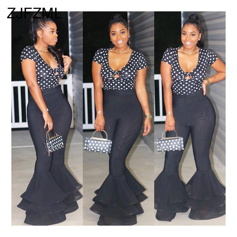 Multilayer Ruffles Sexy Plare Trouser For Women Black High Waist Slim Fit Long Pant Elegant Ladies Plus Size Bell-Bottomed Pants
Multilayer Ruffles Sexy Plare Trouser For Women Black High Waist Slim Fit Long Pant Elegant Ladies Plus Size Bell-Bottomed Pants