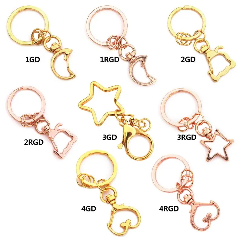 5 pcs High Quality Key Chains Jewelry Making DIY Accessories Parts Bag Charms Car Keyring Key-chain Trinket
5 pcs High Quality Key Chains Jewelry Making DIY Accessories Parts Bag Charms Car Keyring Key-chain Trinket