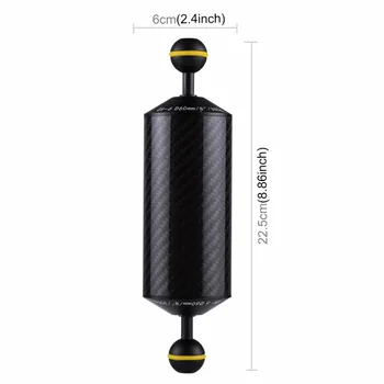 PULUZ Carbon Fiber Float Buoyancy Aquatic Arm Dual Ball Floating Arm Diving Camera Underwater Diving Tray for Gopro/Smartphones
PULUZ Carbon Fiber Float Buoyancy Aquatic Arm Dual Ball Floating Arm Diving Camera Underwater Diving Tray for Gopro/Smartphones