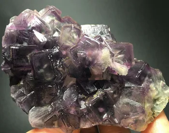 320g Nature Cubic PURPLE FLUORITE CRYSTAL CLUSTER Mineral Specimen wedding souvenirs guests
320g Nature Cubic PURPLE FLUORITE CRYSTAL CLUSTER Mineral Specimen wedding souvenirs guests