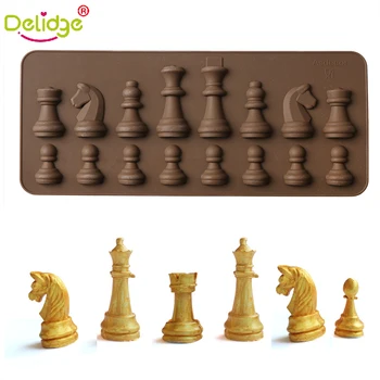 Delidge 1pc Chess Silicone Chocolate Mold Chess Pieces DIY Ice Fondant Jelly Mold Cake Decorating Soap Mold Kitchen Cooking Tool
Delidge 1pc Chess Silicone Chocolate Mold Chess Pieces DIY Ice Fondant Jelly Mold Cake Decorating Soap Mold Kitchen Cooking Tool