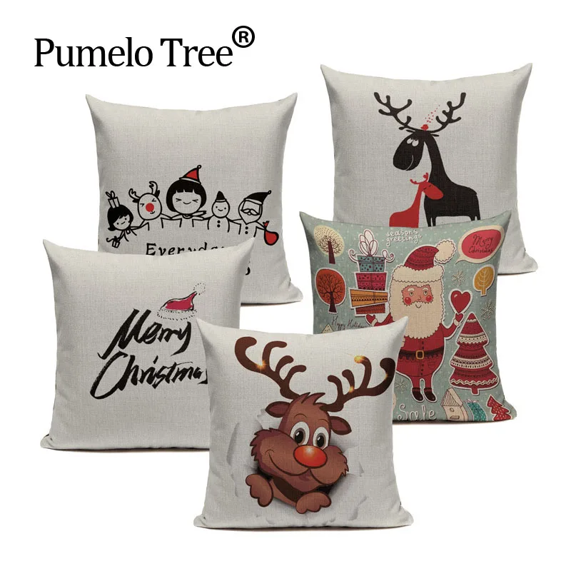 Christmas Cushion Cover Linen Cotton Christmas Pillow Case Square Car Seat Decorative Cushion Christmas 
Christmas Cushion Cover Linen Cotton Christmas Pillow Case Square Car Seat Decorative Cushion Christmas