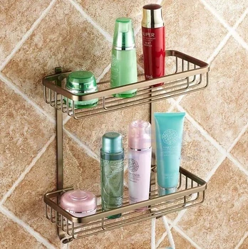 Hot sale Two Layer Bathroom Rack Antique Aluminum Towel Washing Shower Basket Bar Shelf /bathroom accessories HJ-2859 
Hot sale Two Layer Bathroom Rack Antique Aluminum Towel Washing Shower Basket Bar Shelf /bathroom accessories HJ-2859