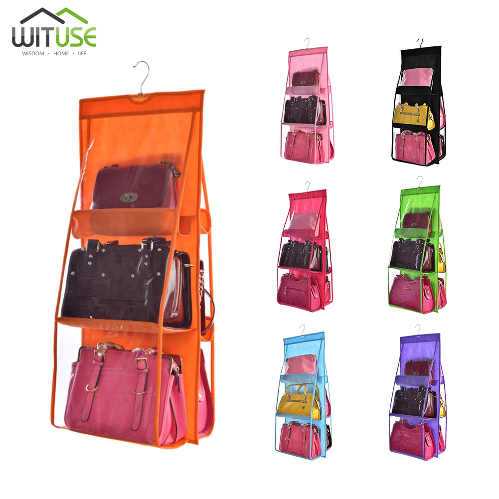 6 Pocket Closet Rack Hangers Foldable Hanging Handbag Purse Bag Organizer For Wardrobe Drop
6 Pocket Closet Rack Hangers Foldable Hanging Handbag Purse Bag Organizer For Wardrobe Drop