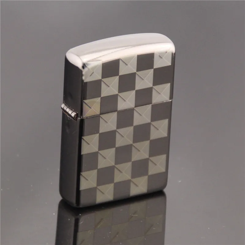 Black-and-white lattice Gas Cigarette Lighter Cigarettes Kerosene Flint Petrol Vintage Gasoline Lighter Oil Petrol Refillable
Black-and-white lattice Gas Cigarette Lighter Cigarettes Kerosene Flint Petrol Vintage Gasoline Lighter Oil Petrol Refillable