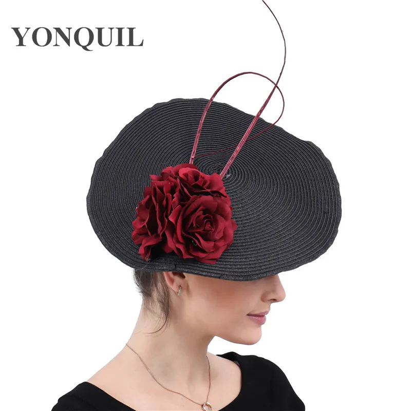 Women Feather Fascinator Hats Ladies marron flowers Kenucky Derby Wedding Party Cocktail Hats Elegant Headband hair accessories
Women Feather Fascinator Hats Ladies marron flowers Kenucky Derby Wedding Party Cocktail Hats Elegant Headband hair accessories